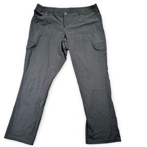 KÜHL FreeFlex Roll Up Pants Women 20W REG Outdoor Cargo Gray Stretch Hiking Gorp